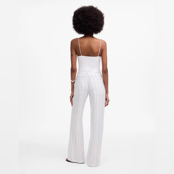 Madewell The Zoe Relaxed Wide Pant in 100% Linen - Picture 3 of 4